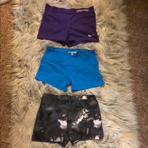 3 spandex Crossfit shorts (nike, rogue, Reebok)